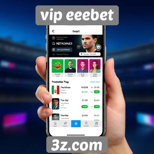 Interface mobile do site vip eeebet